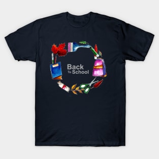 Back to School Circle Elements T-Shirt